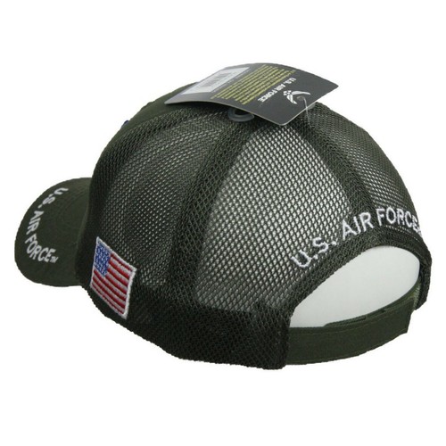 US Air Force Baseball Cap US Flag Aviator Military USAF Mesh Trucker License Hat - Picture 17 of 23