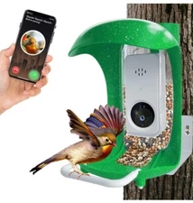 Smart Bird Feeder with Camera, App Notification, AI Recognition and Automatic...
