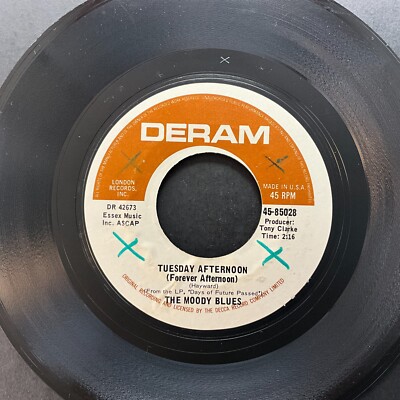 The Moody Blues, Tuesday Afternoon / Another Morning, 7'' 45rpm, Vinyl NM