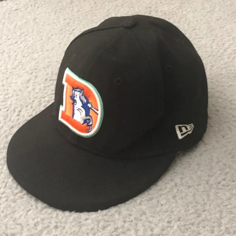 Denver Broncos Super Bowl XXII Patch New Era 59Fifty Hat Mens Size 6 7/8 Black - Image 2 of 4