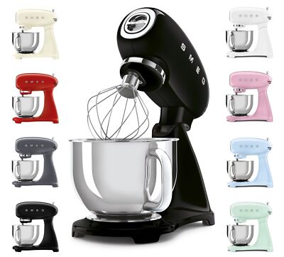 SMEG Küchenmaschine Rührmaschine Knetmaschine Teigkneter Auswahl einfarbig SMF03