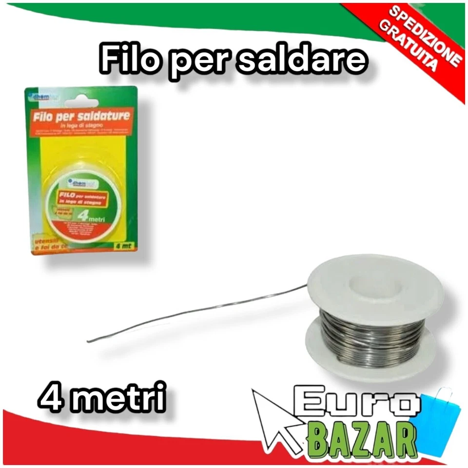 DUE ESSE DISTRIBUZIONI S.R.L. Filo stagno per saldare 4 metri