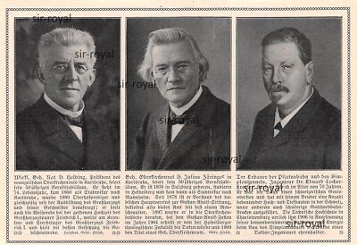 Albert Helbing - Jullius Zähringer - Eduard Locher-Freuler - 1910 ~16x11cm