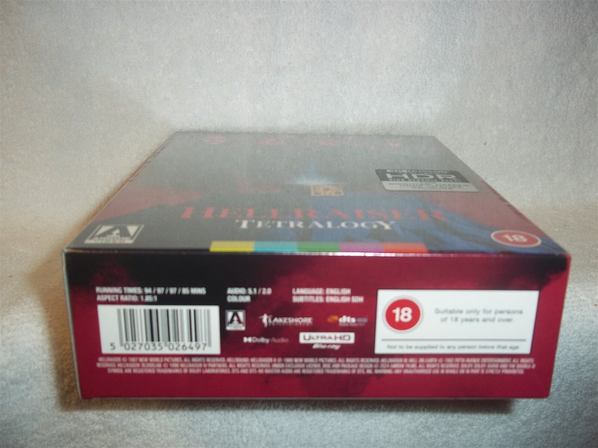 Hellraiser: Tetralogy (Special Edition) (4K/Blu-ray, 2024, 4-Disc