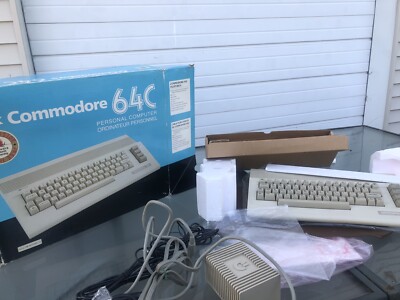 Vintage Commodore 64C Personal Computer w/Manuals & Power Supply Untested