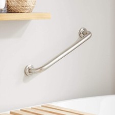Signature Hardware Lenoir Standard Grab Bar Brushed Nickel 921739 GB04080-BN