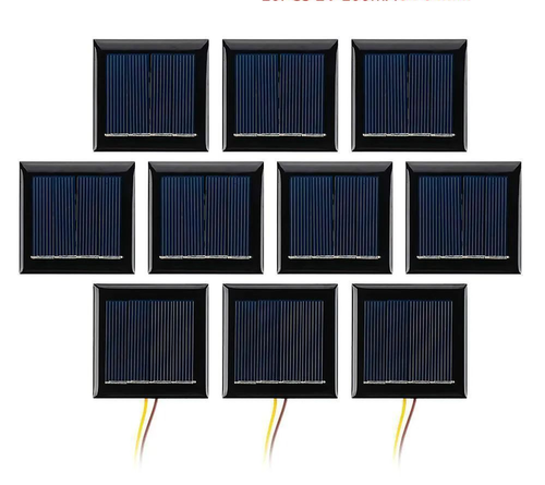 Mini Solar Cell Panels with 15cm Extend Wire 54x54mm Power Bank Battery Chargers