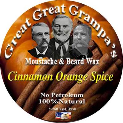 Cinnamon Orange Spice - Moustache & Beard Wax - Mild, Medium or Extreme Hold