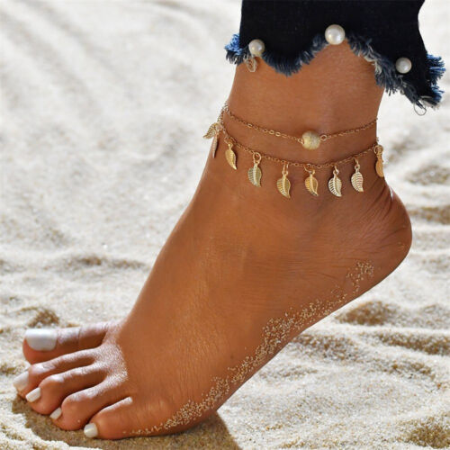 Boho Beach Shell Anklet Bracelet for Women Charms Ankle Bracelet Chain Anklets
