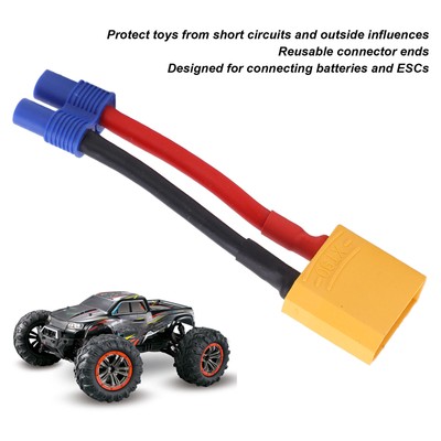XT90 Female to EC3 Male Cable Reusable Connector Ends Safe Shell 12AWG