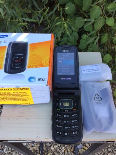 AT&T Samsung Rugby II SGH-A847 Wireless Flip Phone Working Original Box - Afbeelding 1 van 10