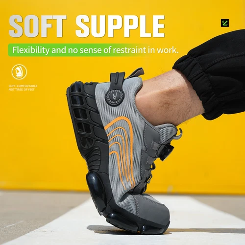 Indestructible Safety Work Shoes Steel Toe Breathable Work Boots Mens' Sneakers - Bild 13 von 26