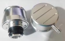 Billet Polished Aluminum Valve Cover Breather Pcv W Grommets Oil Fill Ball Mill Billet Polished Aluminum Valve Cover Breather Pcv W Grommets Oil Fill Ball Mill