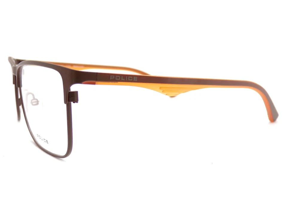 Police Glasses Frame Blackbird Light 4 Matte Brown 54mm Eyeglasses VPL428 090L - Image 2 of 4