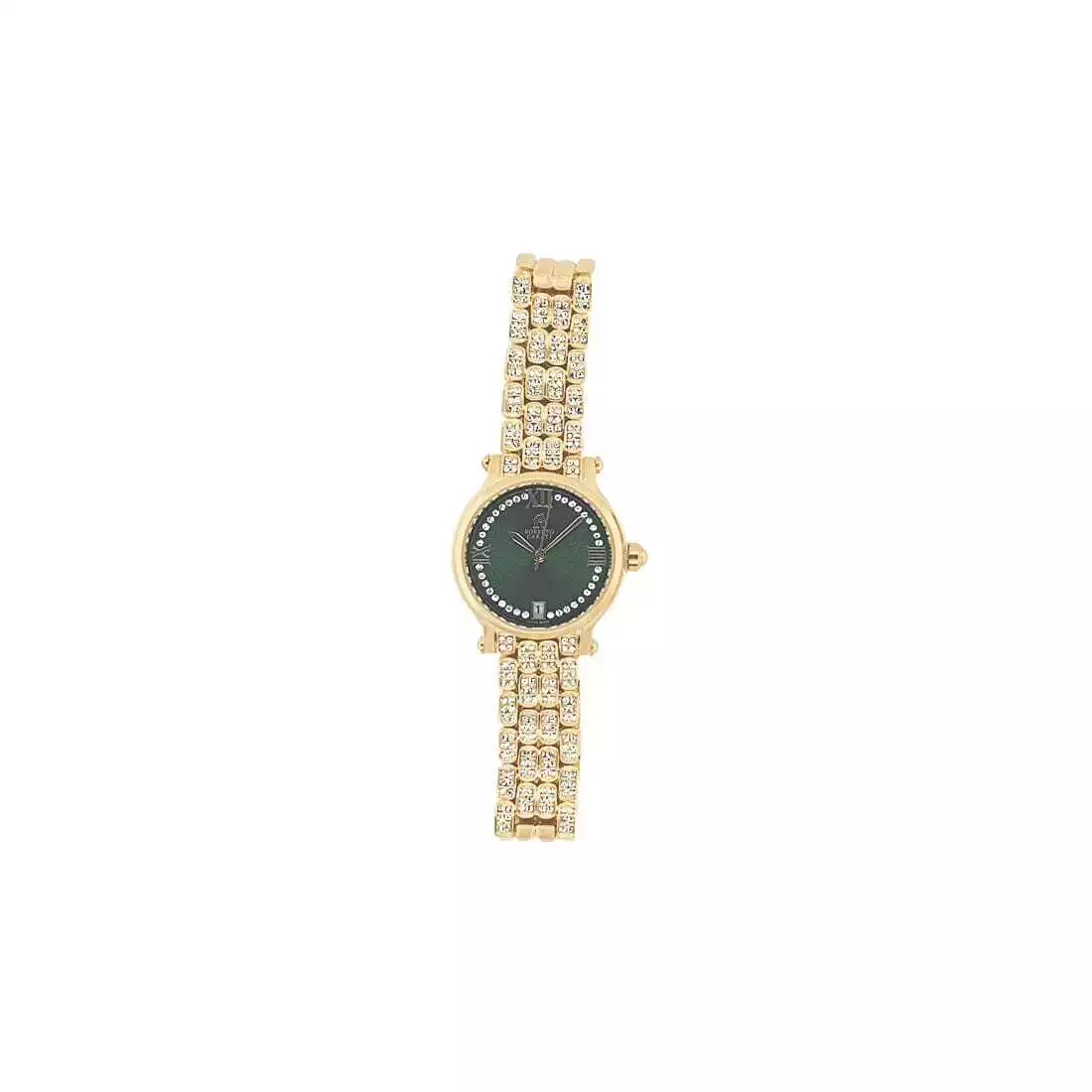 Roberto Carati Tina Green Face Gold Coloured Watch M9148 V4 eBay