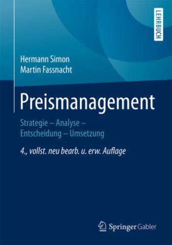 Thumbnail - Preismanagement Strategie - Analyse - Entscheidung - Umsetzung. Inkl.