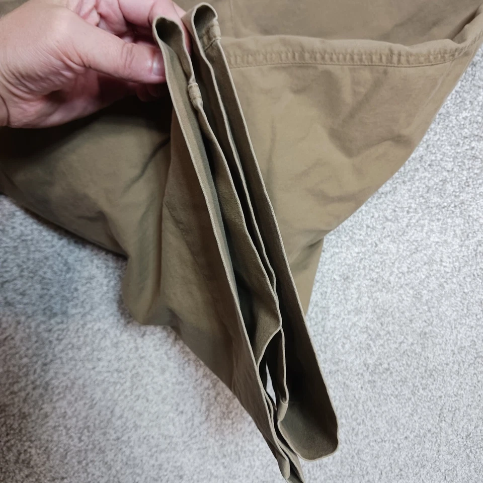 Talbots Shorts Womens 16 Brown Petite Stretch Straight Leg Flat Front Canvas - Image 4 of 4