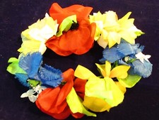 Vtg Millinery Flower Collection Colorful Wreath to Adorn Summer Straw Hat H2744