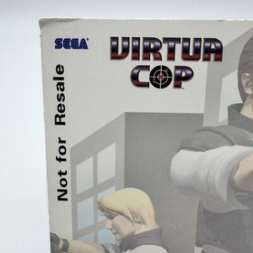 Virtua Cop Sega Saturn 1996 Game Disc Sleeve Not For Resale TESTED NFR Shooter
