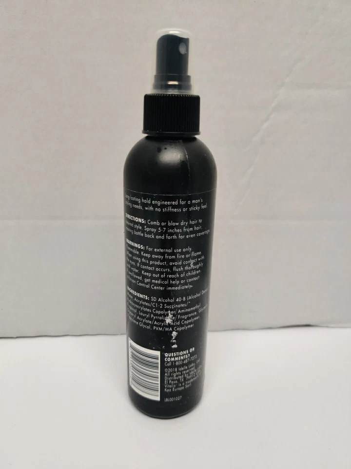 1 spray para el cabello Vitalis para hombres sujeción máxima sin perfume 8 fl oz nuevo 1 botella Foto 2 de 4