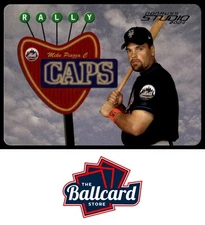 2004 Donruss Studio #RC-28 Mike Piazza Rally Caps Die Cut #/500