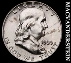 1959-D Silver Franklin Half Dollar - FBL - Choice Gem Brilliant Unc+++  #G9005