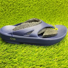 Oofos OOriginal Womens Size 7 Navy Blue Beach Recovery Flip Flop Sandals Shoes
