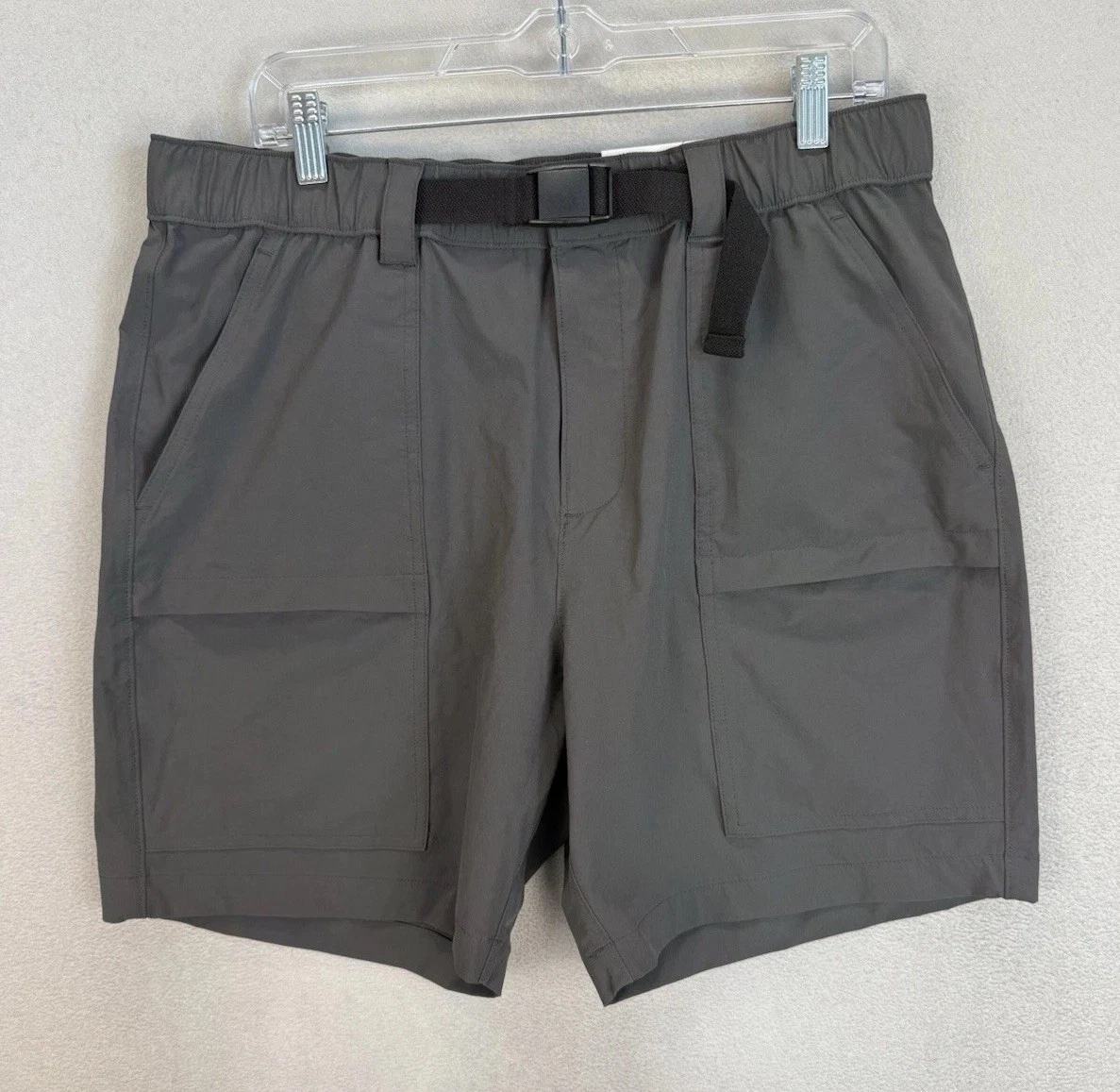 Sonoma Men’s Sz 36 Gray Quick Dry Outdoor Above The Knee Nylon Cargo Shorts NWT