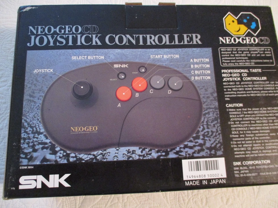NEO GEO CD Joystick Controller (1994) - NEW in Unsealed Box - Image 2 of 4