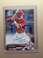 2017 Bowman Chrome - Prospect Autographs Cole Stobbe #CPA-CS (AU, RC)