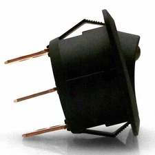 Square Framed LED Rocker Switch - GN 25a/12vdc Johnny Law Motors KICSW16G muscle