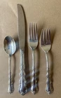 International Angelique Pattern Sterling Silver Four Piece Place Setting