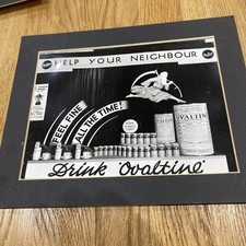 Vintage Ovaltine advert picture of window display 