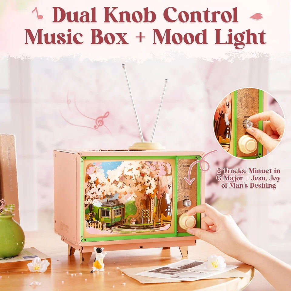 3D Wooden Puzzle Music Box for Adults - DIY Craft Kit  Unique Gift Idea - Image 2 of 4