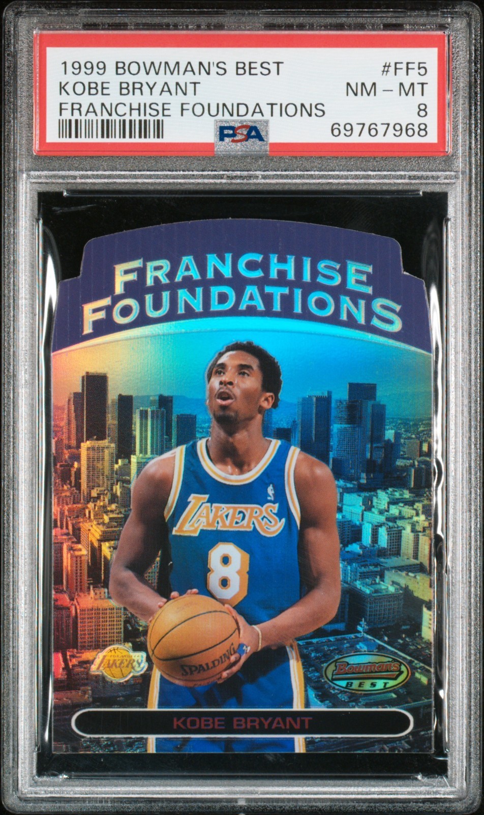 1999 Bowman’s Best Kobe Bryant Franchise Foundations PSA 9 view 5