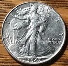 1947 P Walking Liberty Silver Half Dollar - Nice AU Quality Coin - FREE SHIPPING