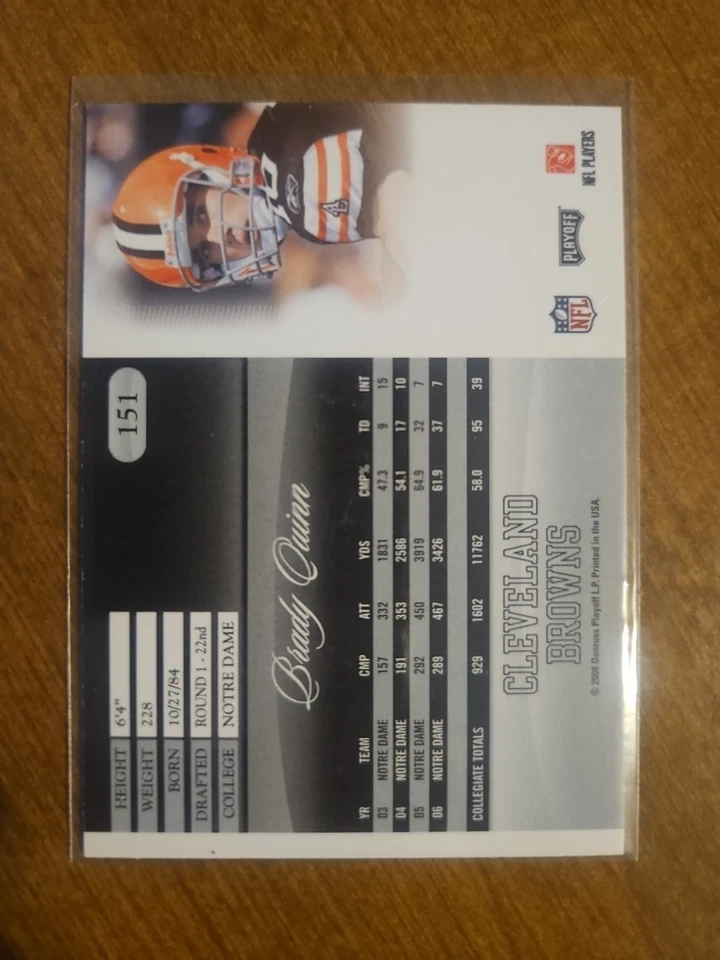 2008 Prestige - Rookie Review Brady Quinn #151 - Image 2 of 2