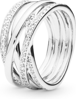 Pandora Sparkling & Polished Lines Ring 190919CZ Ladies Ring