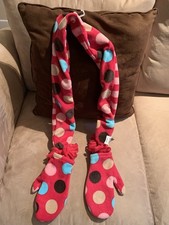 NWT GAP Kids Girls Reversible Mitten And Scarf   Set Size L