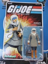 GI JOE SUPER7 REACTION  ARCTIC SCARLETT  CARTOON COLORS  O-RING WAVE 6