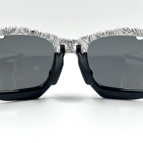 Oakley Racing Jacket Sunglasses White Black Rare Vintage Limited Authentic - Picture 7 of 10