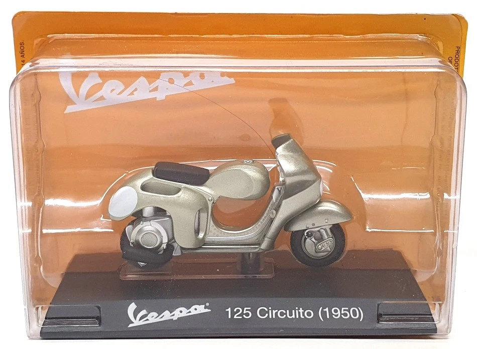 Altaya escala 1/18 Diecast #29 - 1950 Piaggio Vespa 125 Circuito - Met Green Foto 3 de 4