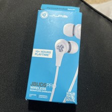 Wireless Earbuds JLAB Jbudspro Bluetooth Mic Control Sports Active White