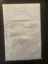 Estella Damask Ivory Tablecloth 60 x 104 Rectangle Oblong NEW