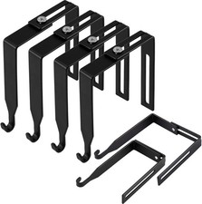 4 Pcs Adjustable Cubicle Hanger Universal Partition Metal Cubicle Hooks Over The