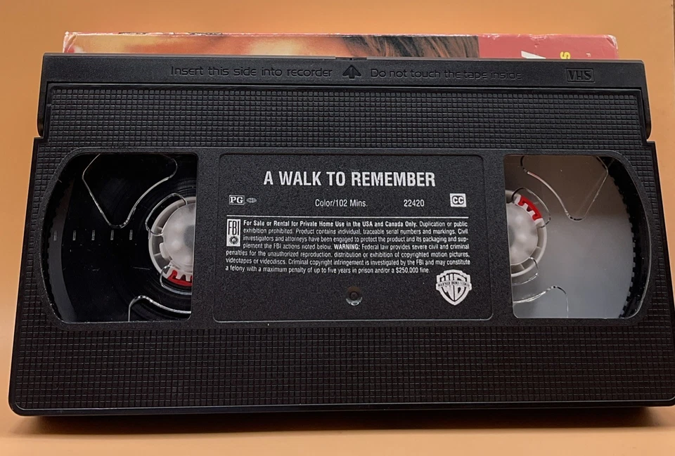 A Walk To Remember VHS 2002 Mandy Moore **Buy 2 Get 1 Free** - Image 3 of 3