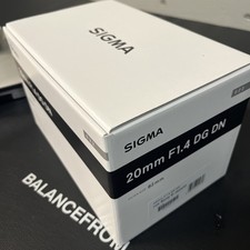 Sigma 20mm f/1.4 DG DN Art Lens for Sony E-Mount