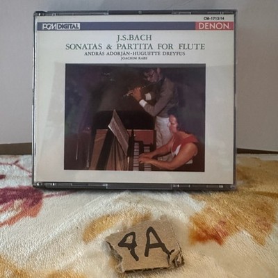 J.S. BACH   Sonatas & Partita for Flute CD Classical Denon