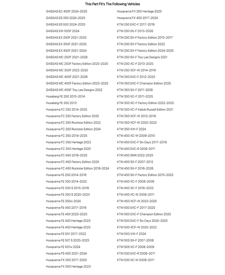 Kit de cambio de aceite Tusk 4 tiempos Motorex Cross Power 4T 10W-50 para Husqvarna FE 450 Foto 2 de 2