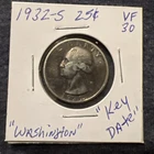 1932-S San Francisco and P Philadelphia Silver Washington Quarters
